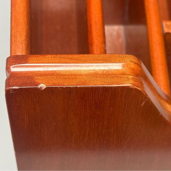 Solid Wood Desktop Organizer Mail Sorter - Picture 3 of 15